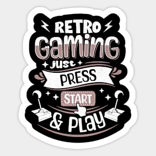 Retro Gaming Sticker